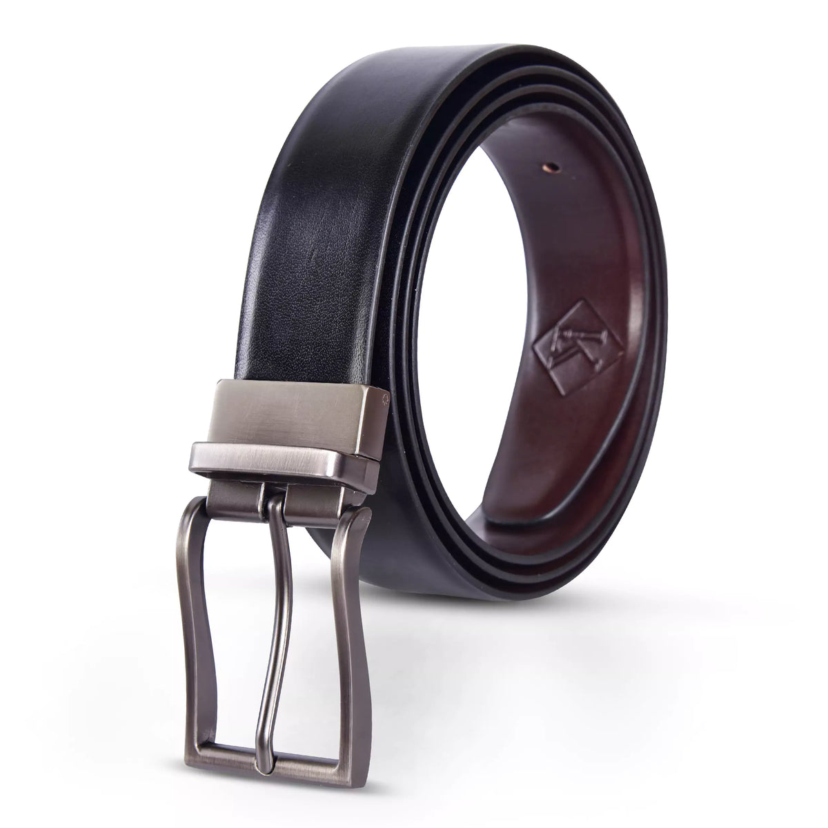 DualEdge Reversible Vegan Leather Belt – Ethical & Elegant