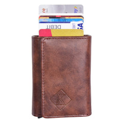 Vanguard Smart RFID Leather Wallet - Brown