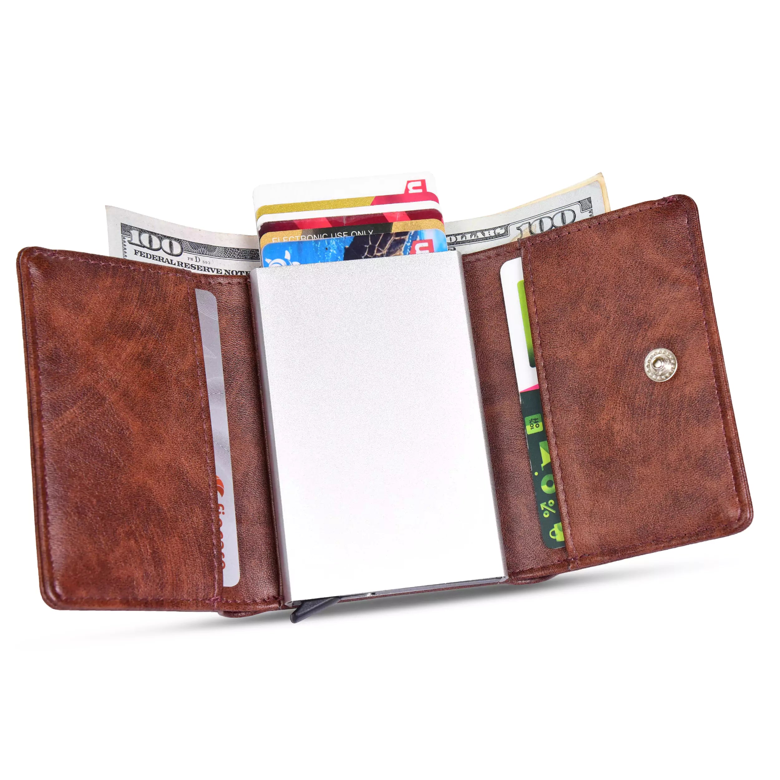 Vanguard Smart RFID Leather Wallet - Brown