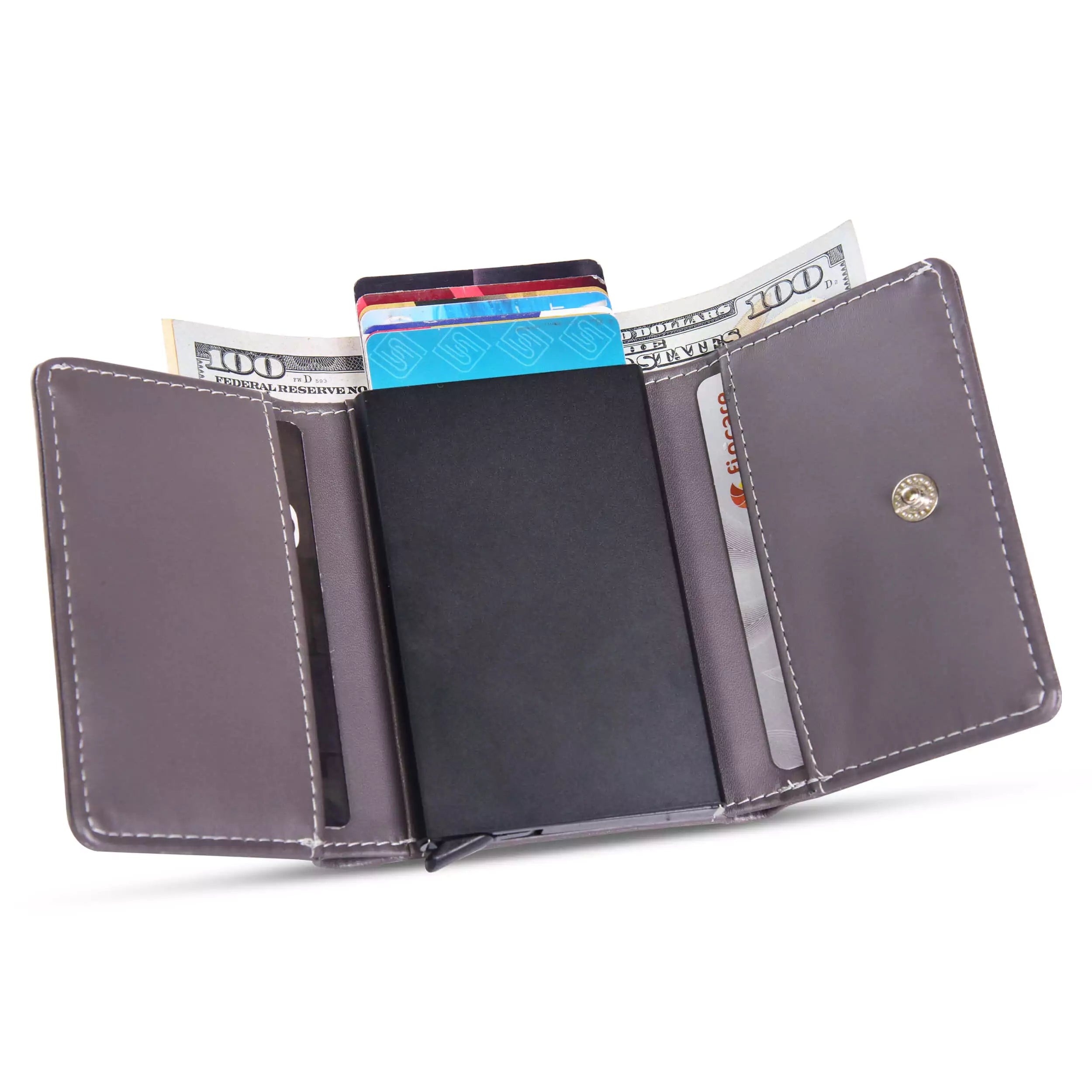 Vanguard Smart RFID Leather Wallet - Grey