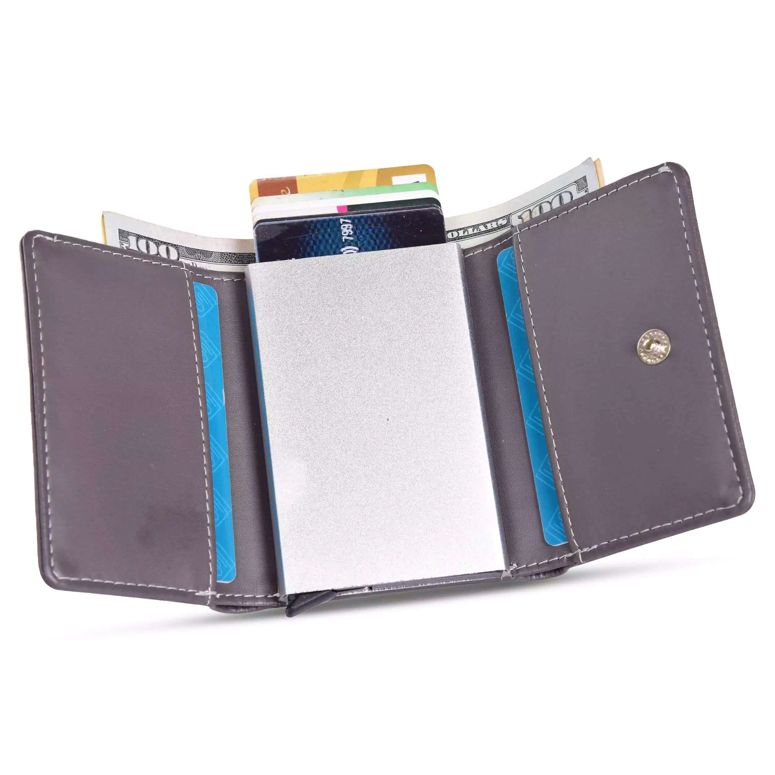 Vanguard Smart RFID Leather Wallet - Grey