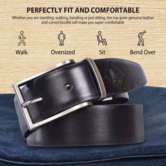 DualEdge Reversible Vegan Leather Belt – Ethical & Elegant